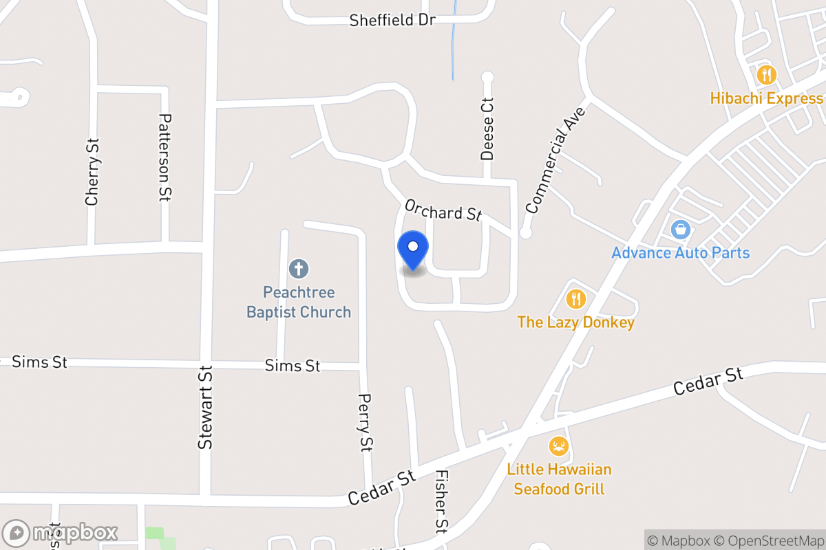 Map of 121 Oxford Sq