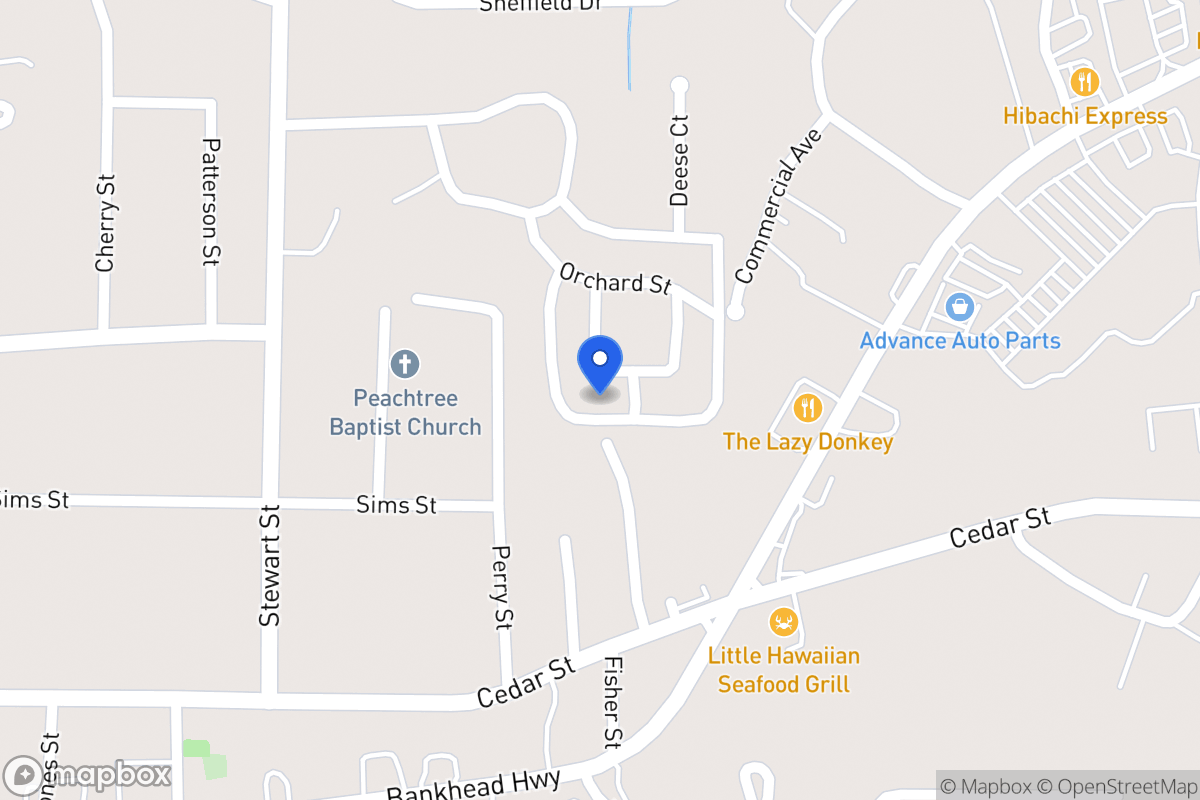 Map of 117 Oxford Sq