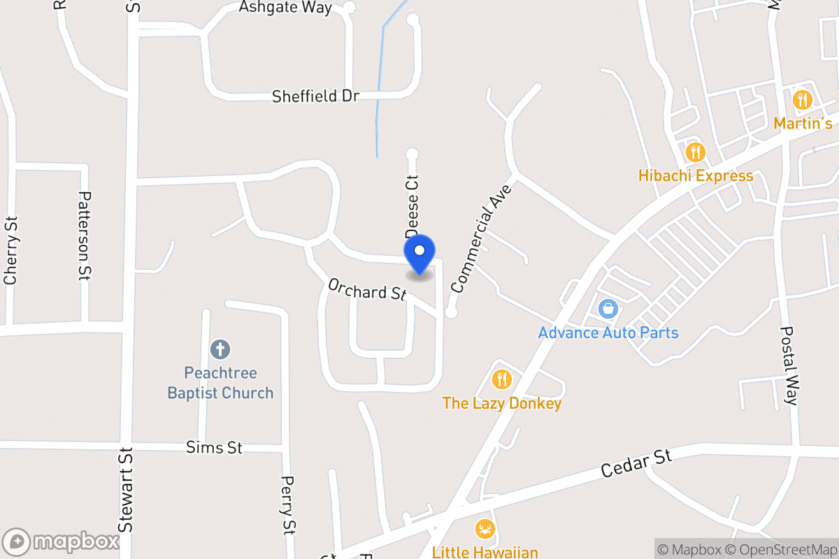 Map of 117 Orchard St