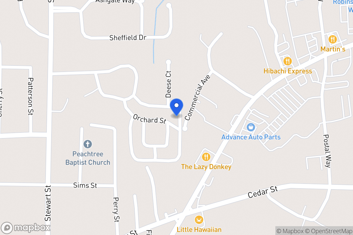 Map of 119 Orchard St
