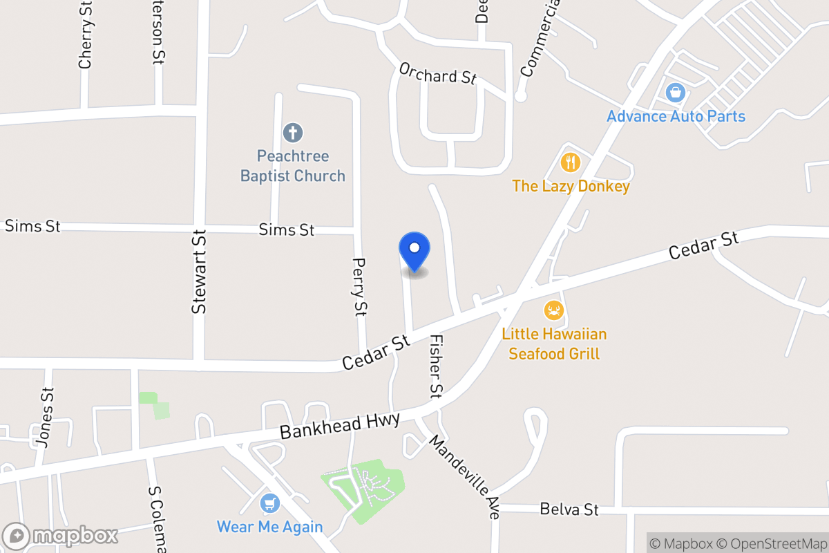 Map of 626 Cedar St