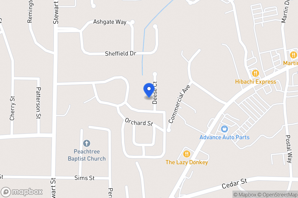 Map of 103 Deese Ct