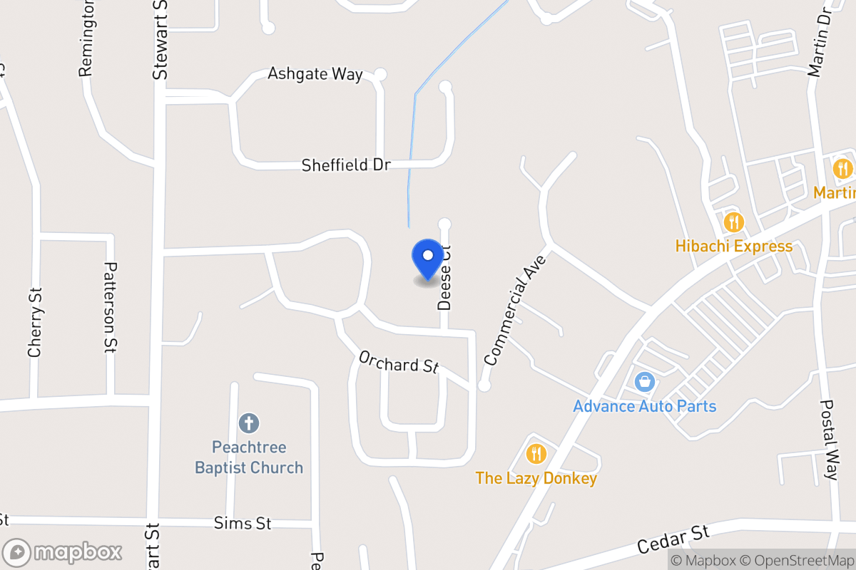 Map of 105 Deese Ct