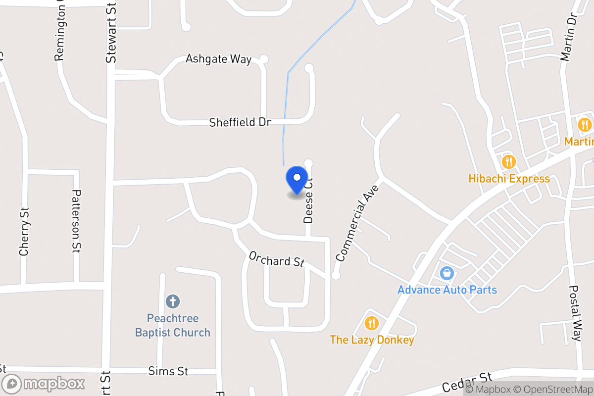 Map of 107 Deese Ct
