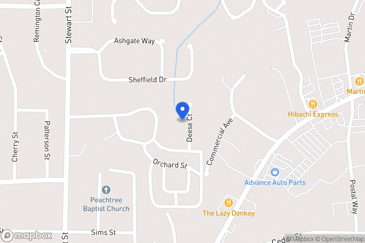 Map of 109 Deese Ct