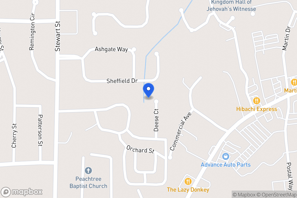 Map of 117 Deese Ct