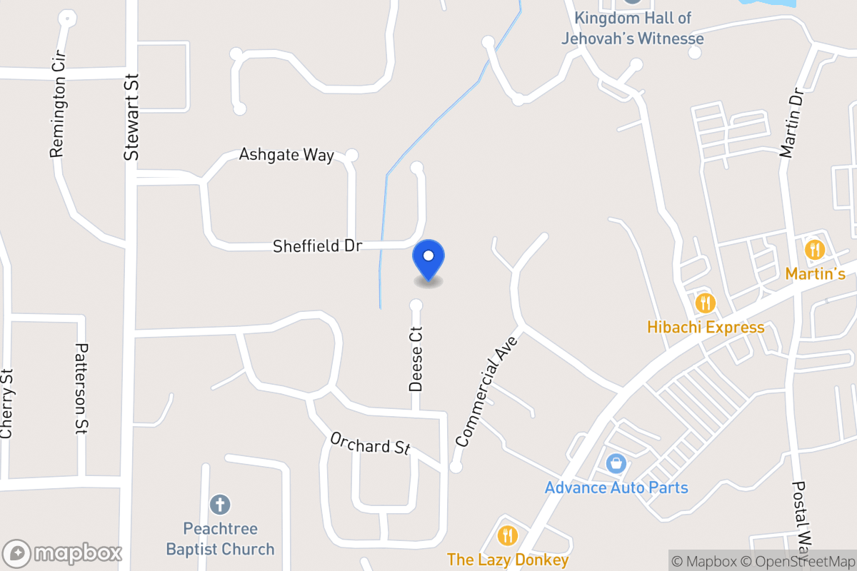 Map of 120 Deese Ct