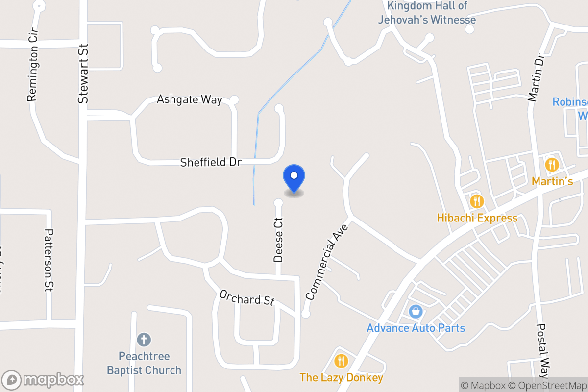 Map of 118 Deese Ct