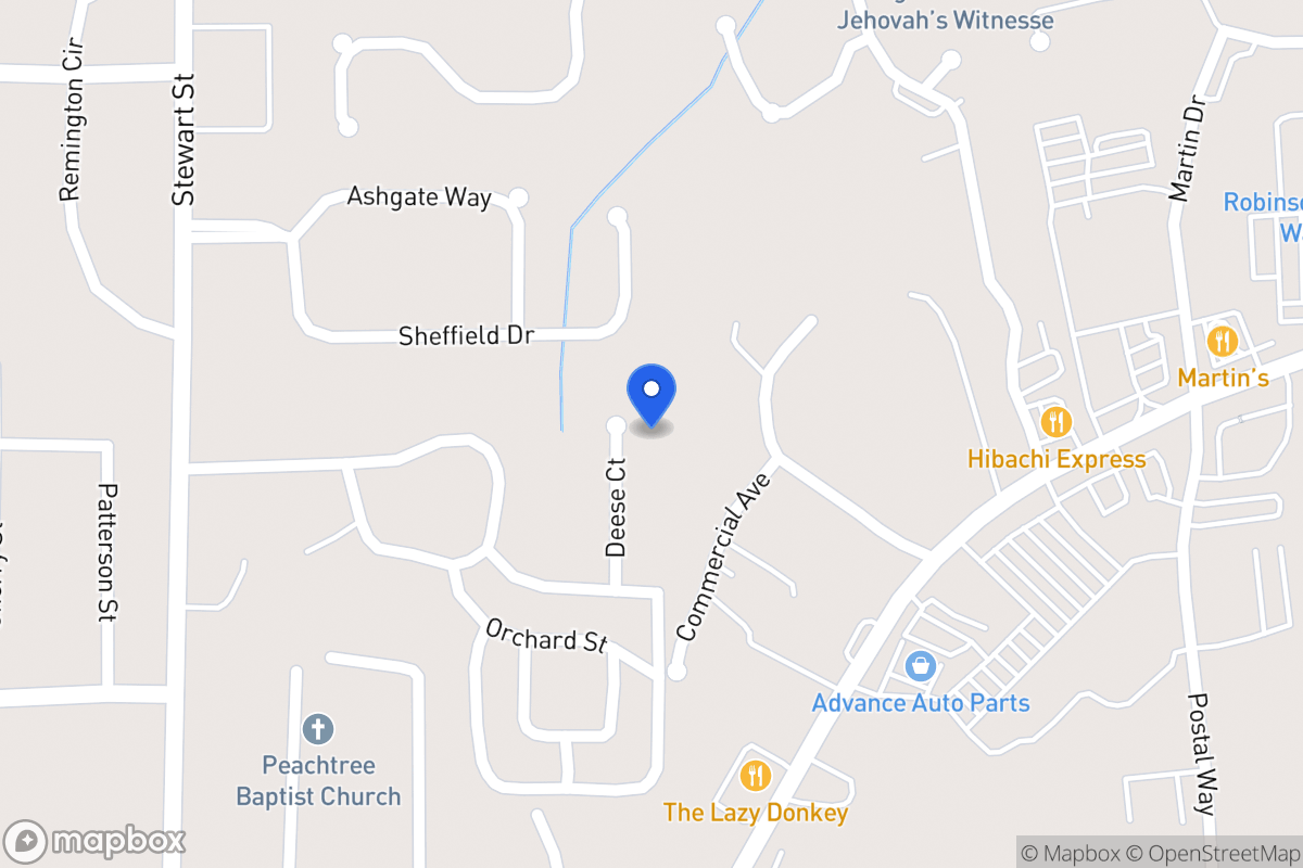 Map of 116 Deese Ct