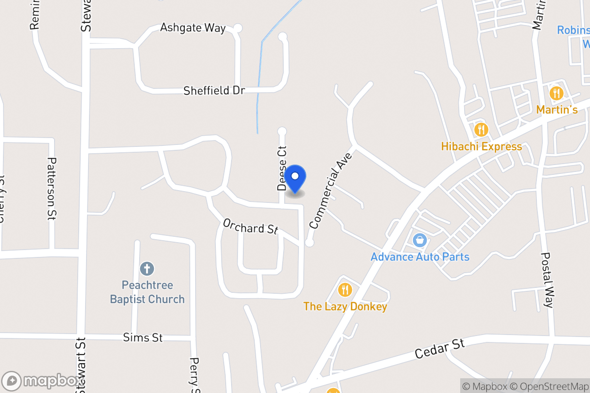 Map of 100 Deese Ct