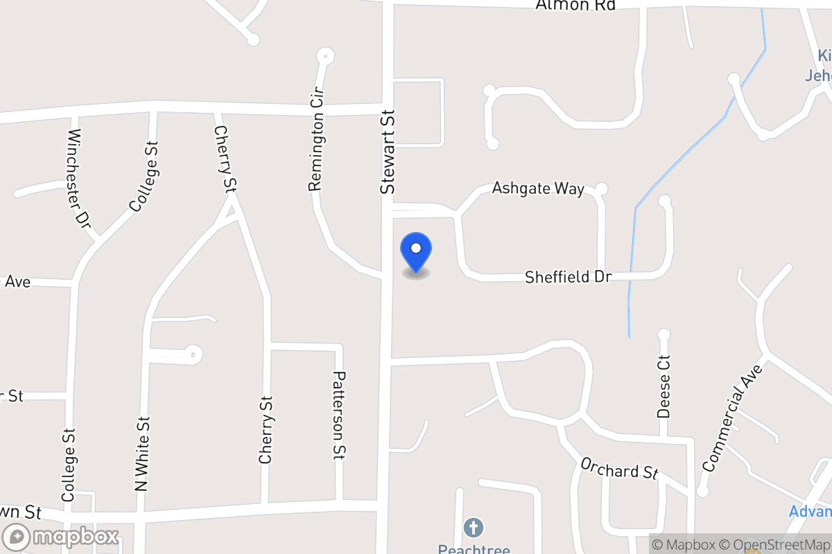 Map of 407 Stewart St