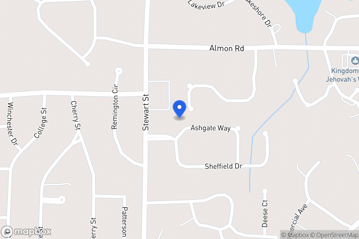 Map of 105 Ashgate Way
