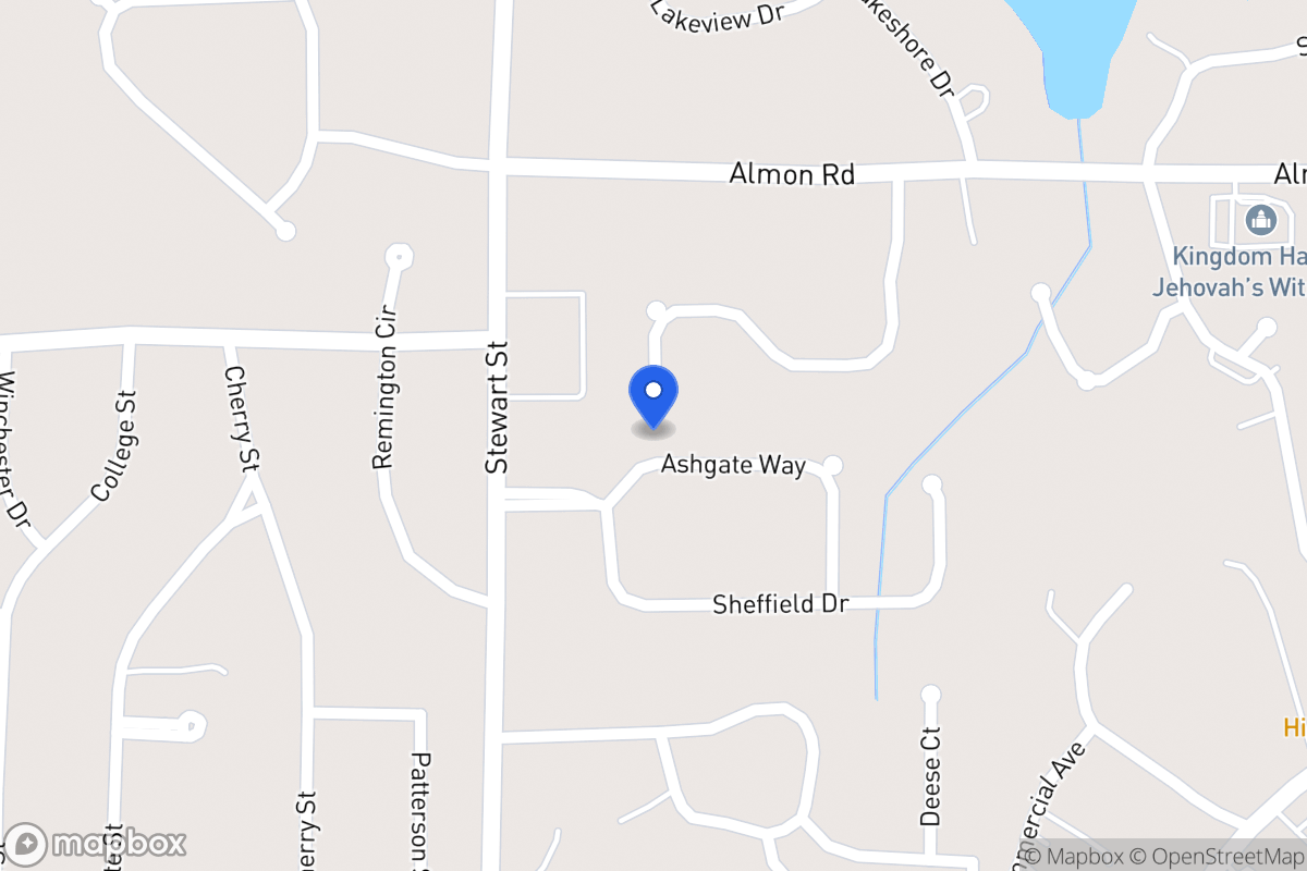 Map of 107 Ashgate Way