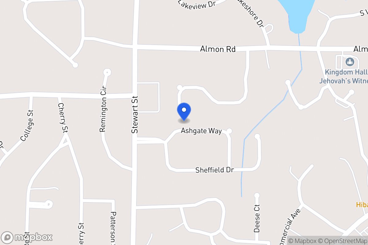 Map of 109 Ashgate Way