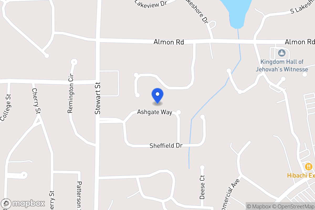Map of 117 Ashgate Way