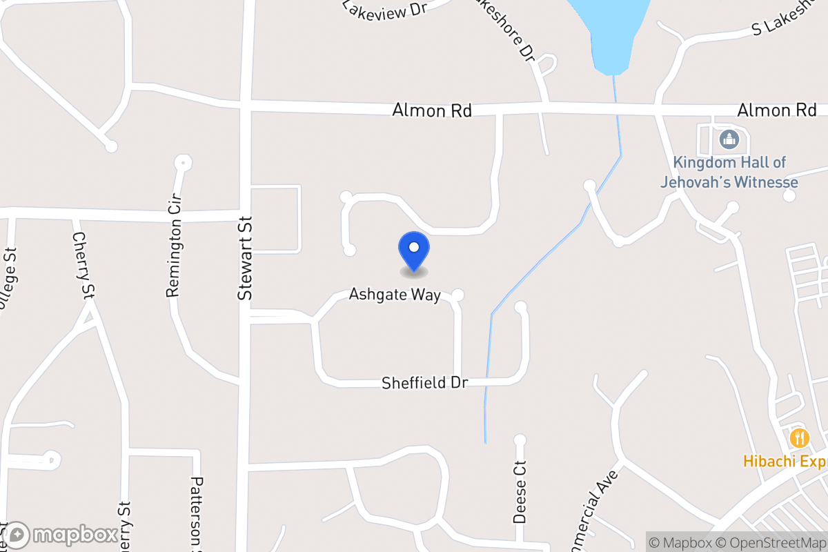 Map of 119 Ashgate Way