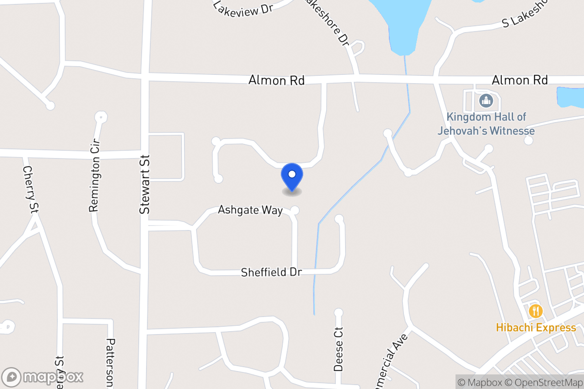 Map of 125 Ashgate Way