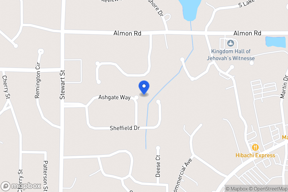 Map of 129 Ashgate Way