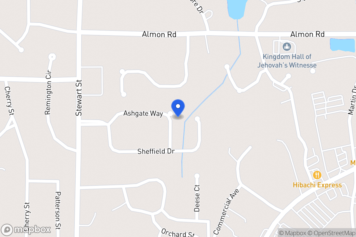 Map of 131 Ashgate Way