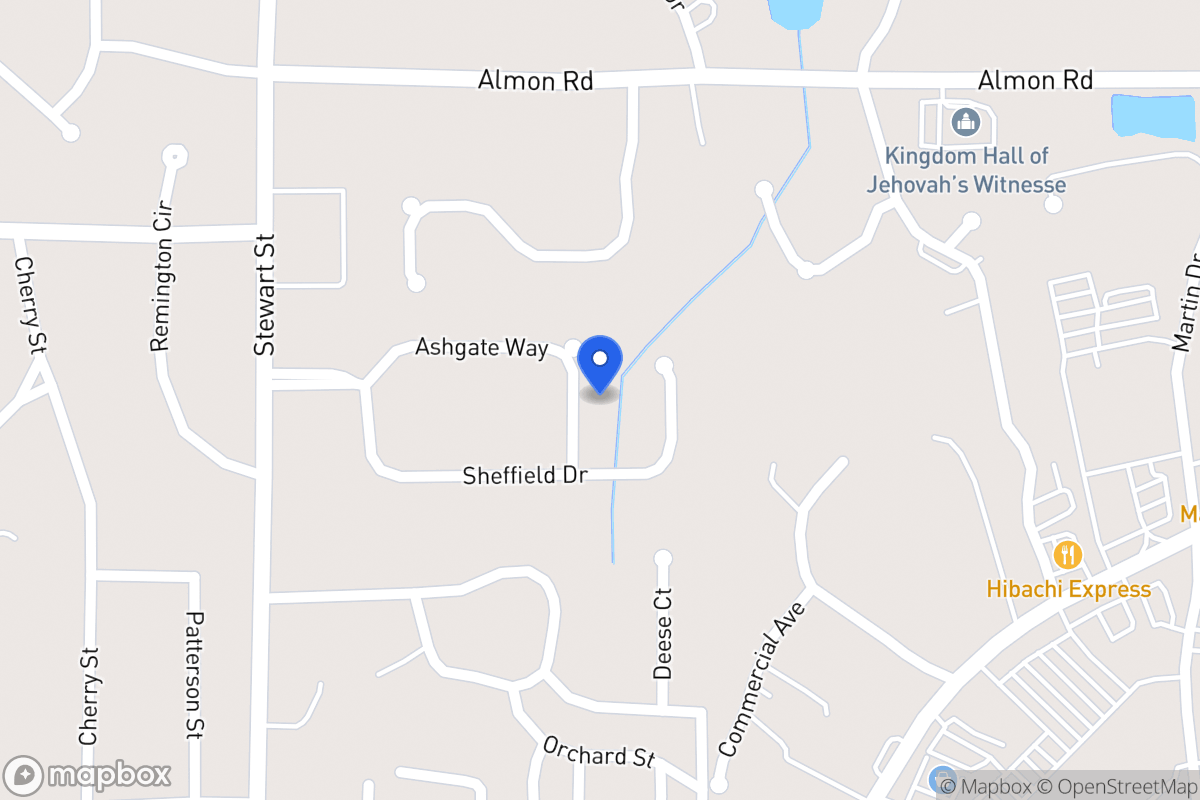 Map of 135 Ashgate Way