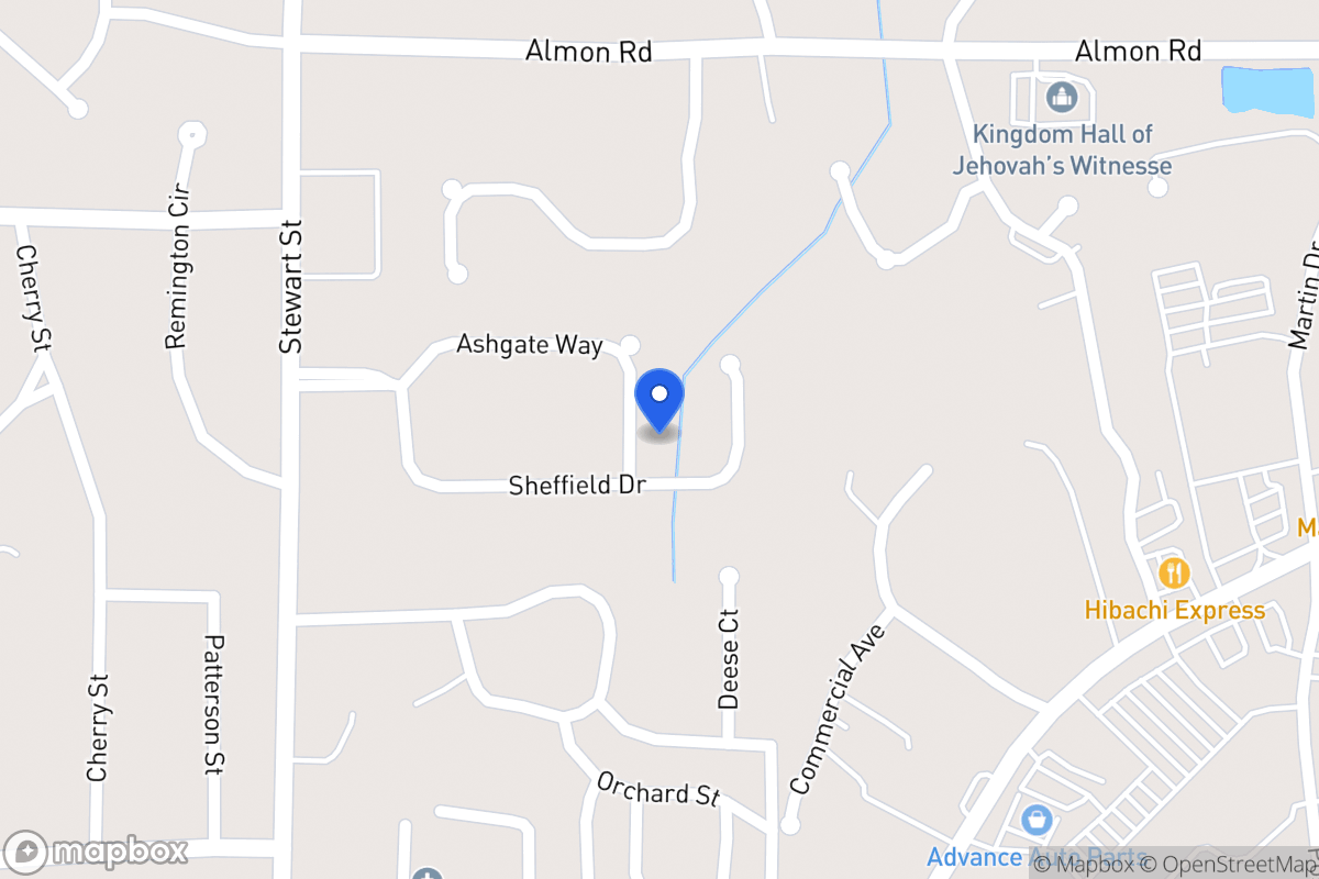 Map of 139 Ashgate Way