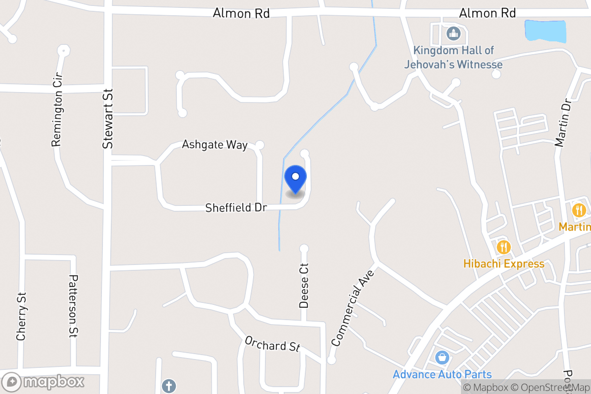 Map of 207 Sheffield Dr