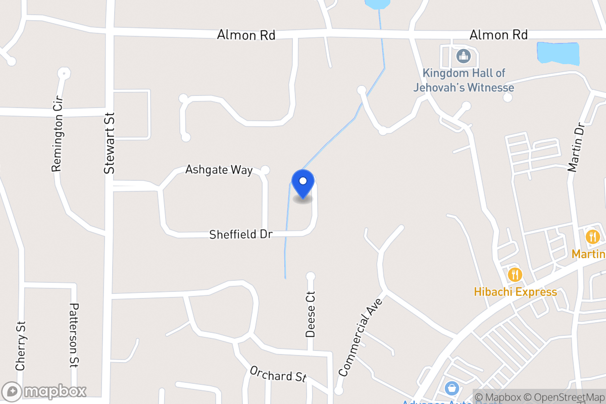 Map of 217 Sheffield Dr
