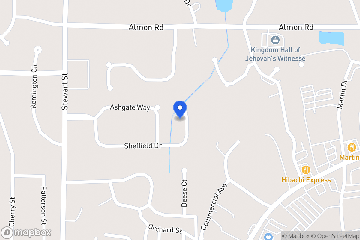 Map of 219 Sheffield Dr