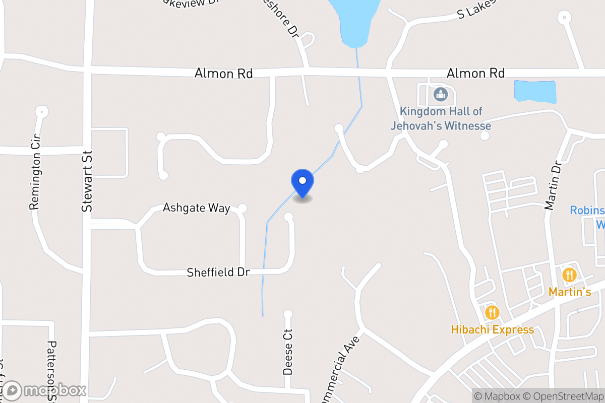 Map of 224 Sheffield Dr