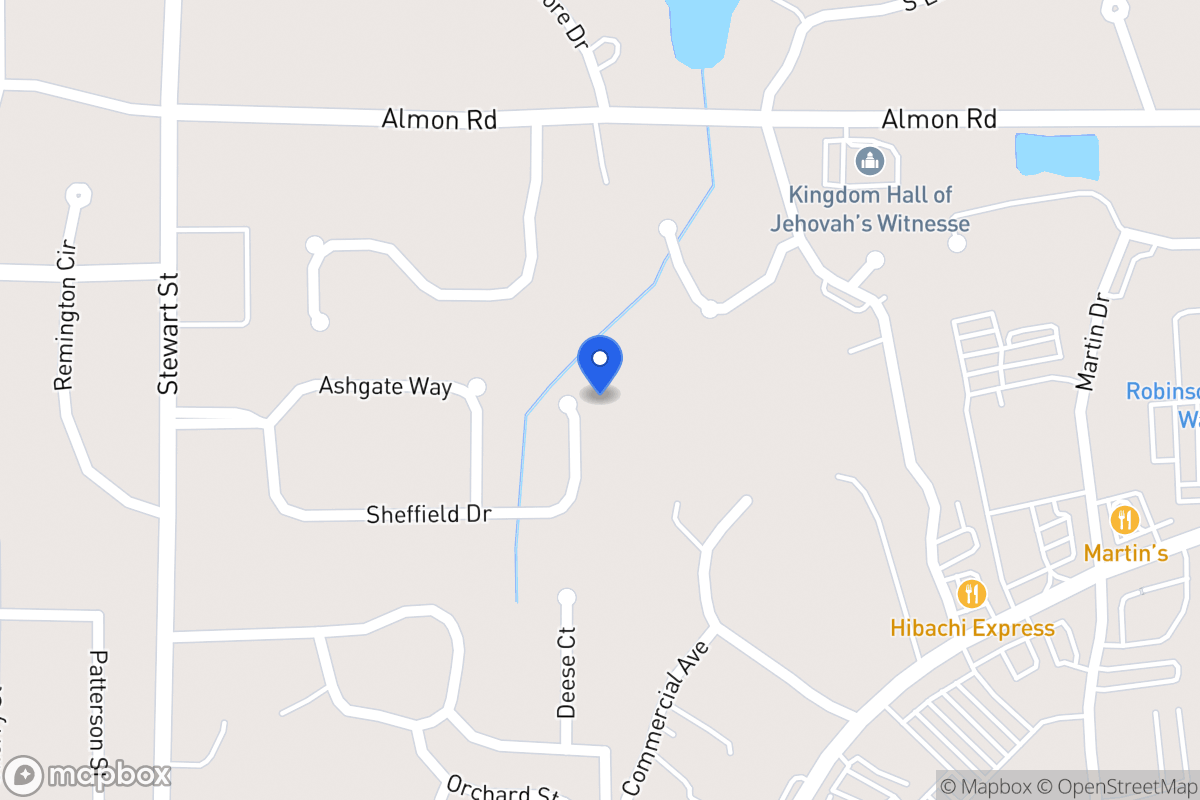 Map of 222 Sheffield Dr
