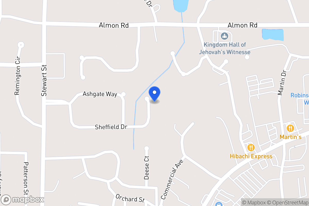 Map of 220 Sheffield Dr
