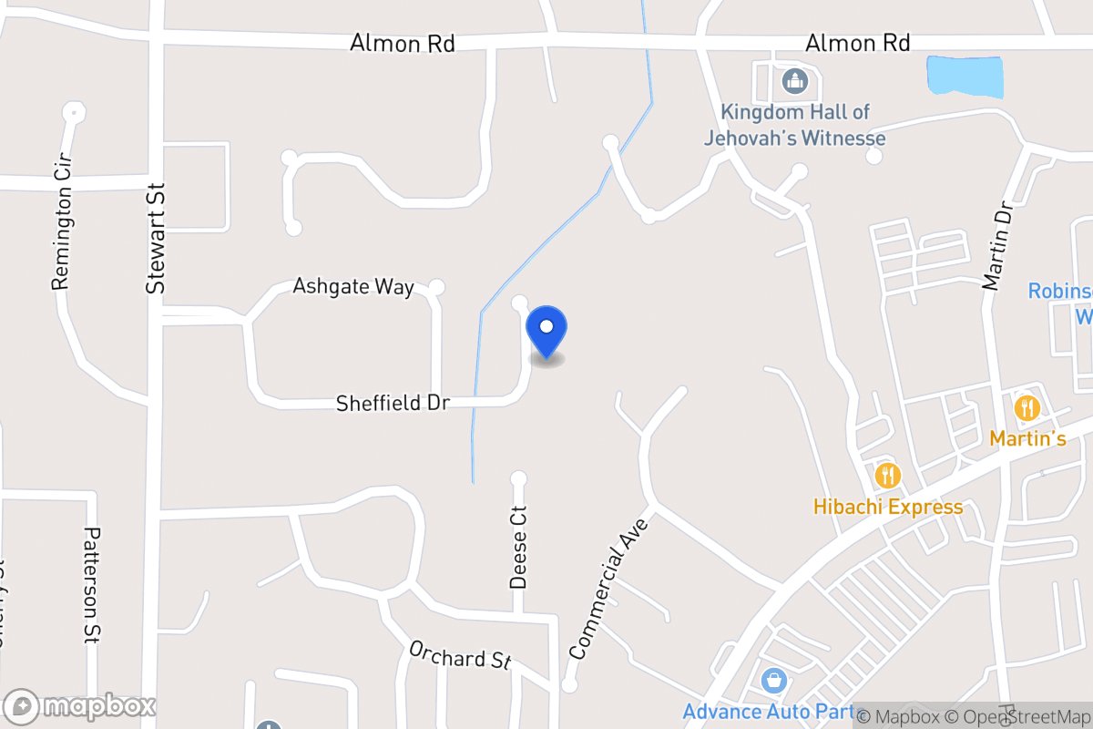 Map of 214 Sheffield Dr