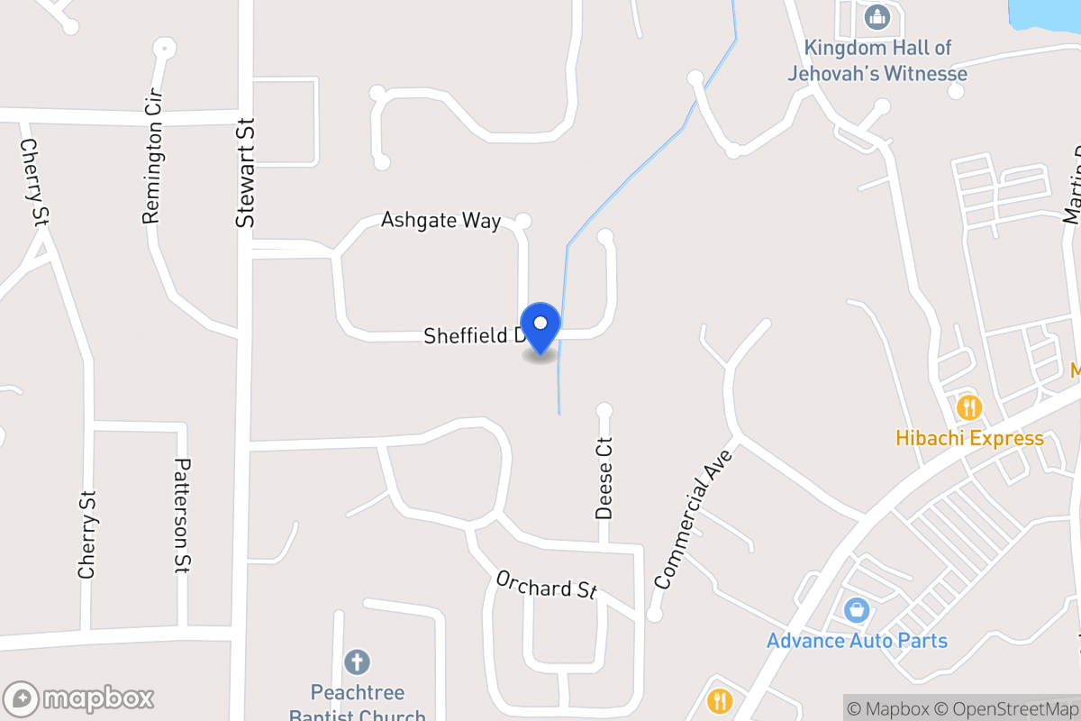 Map of 200 Sheffield Dr