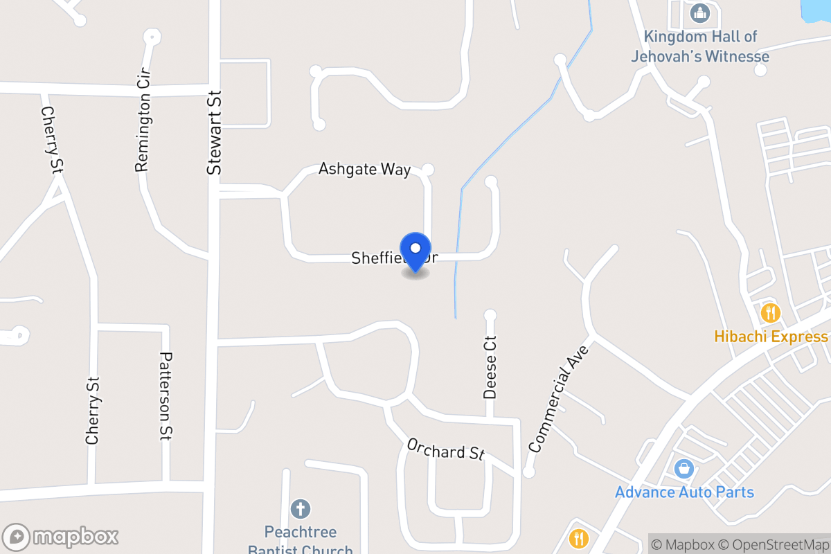 Map of 132 Sheffield Dr