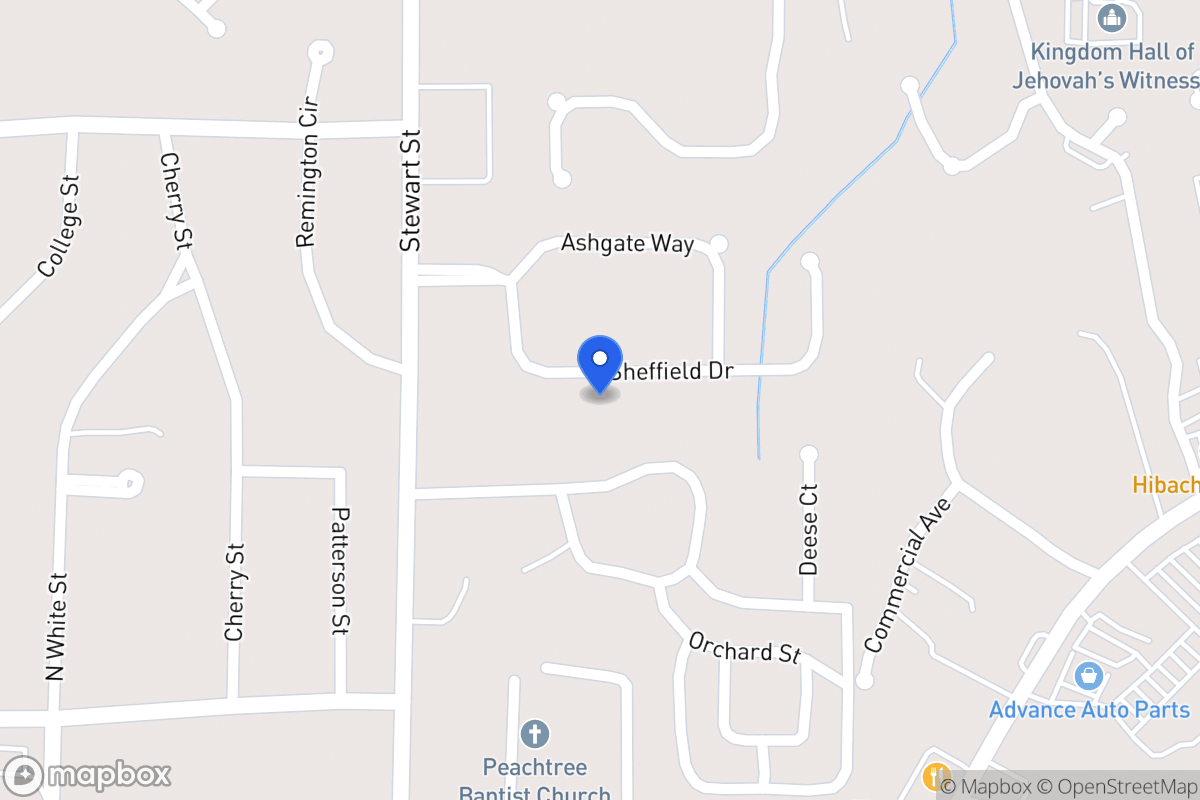 Map of 120 Sheffield Dr