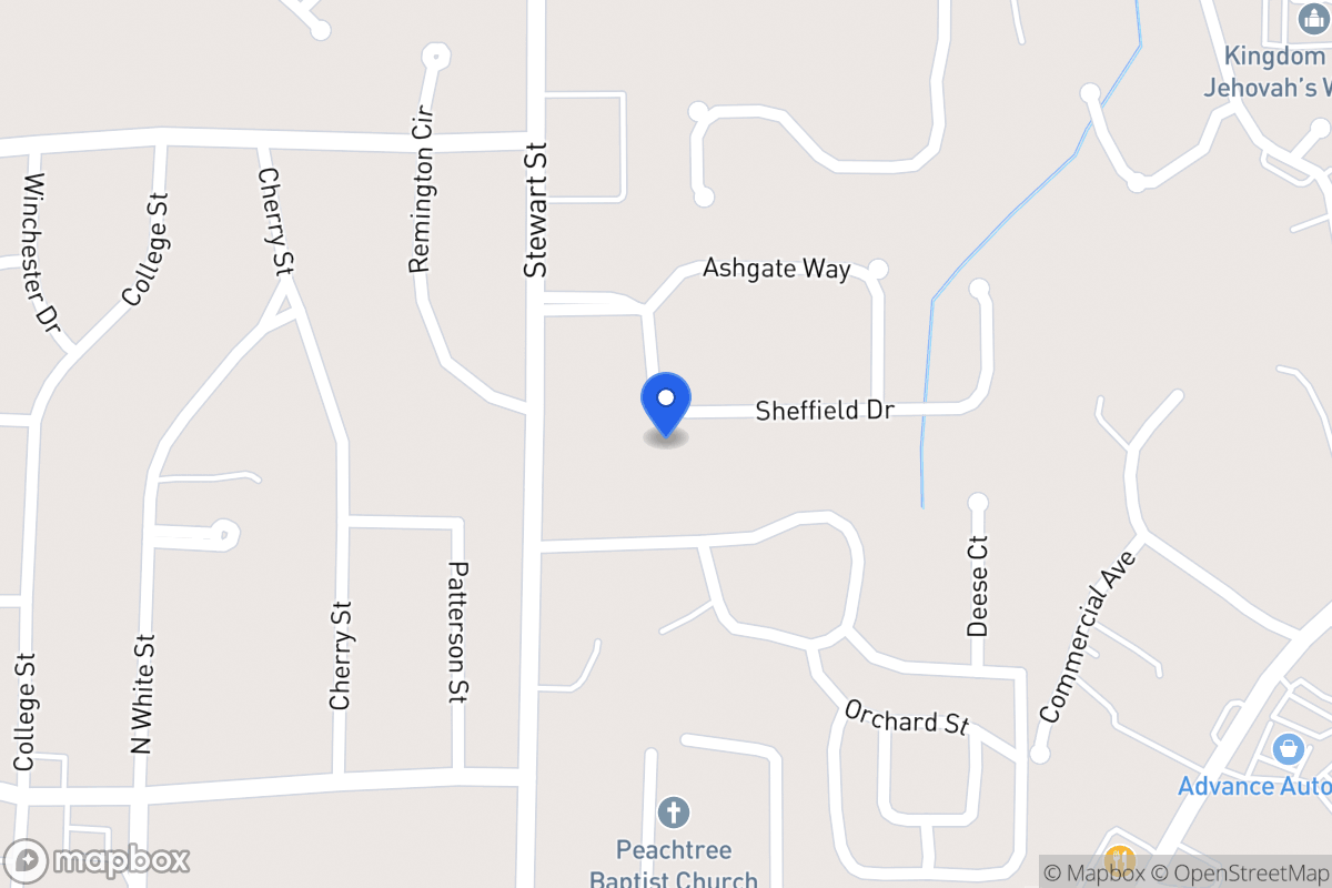 Map of 112 Sheffield Dr