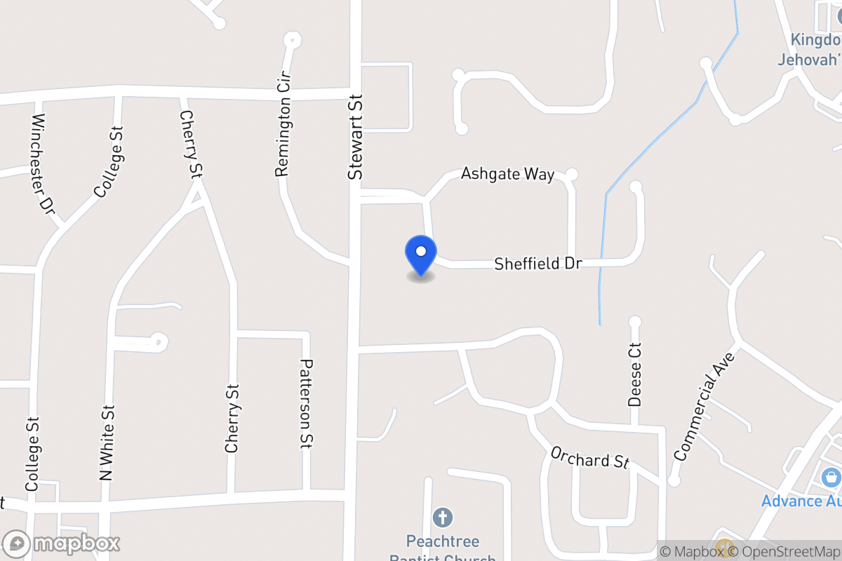 Map of 110 Sheffield Dr