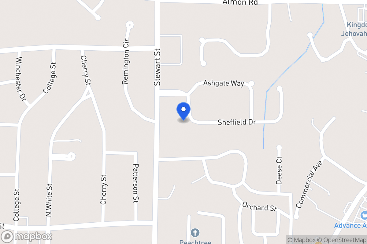 Map of 108 Sheffield Dr