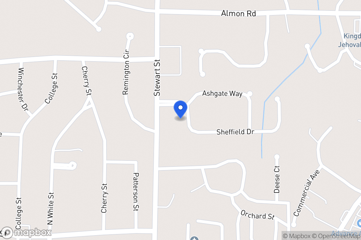 Map of 104 Sheffield Dr