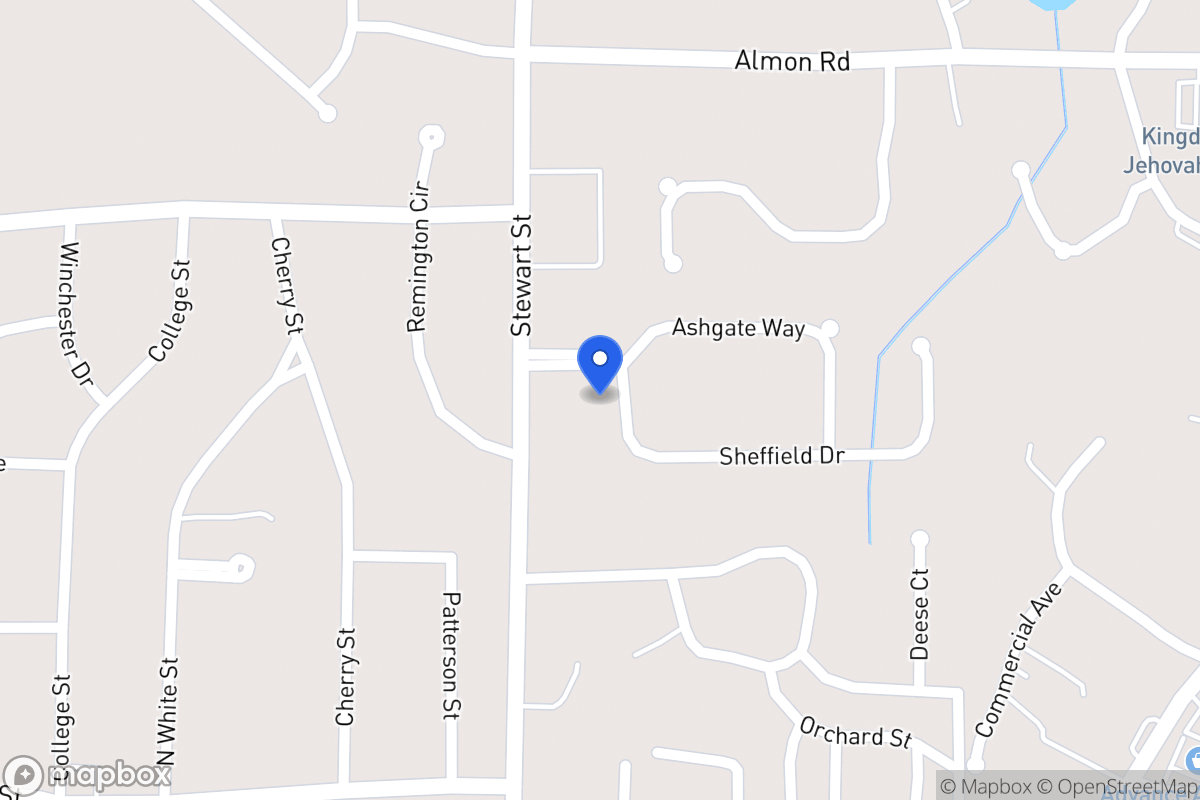 Map of 102 Sheffield Dr