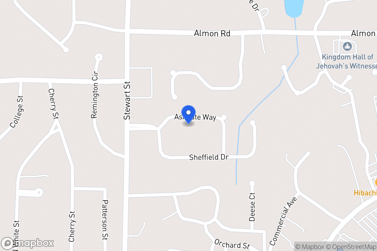 Map of 114 Ashgate Way