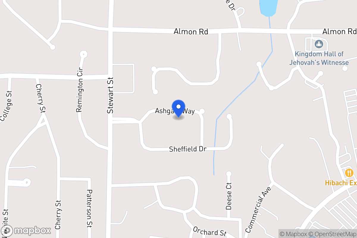 Map of 118 Ashgate Way