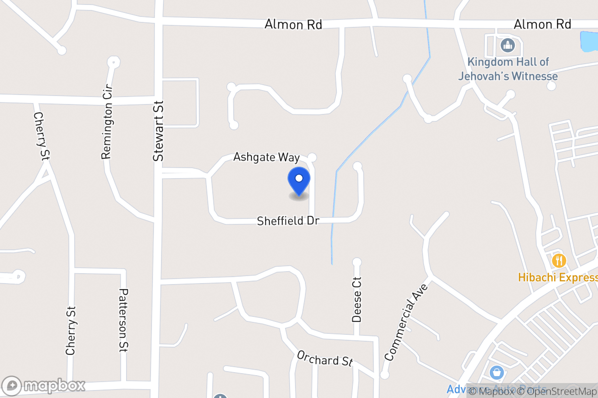 Map of 138 Ashgate Way