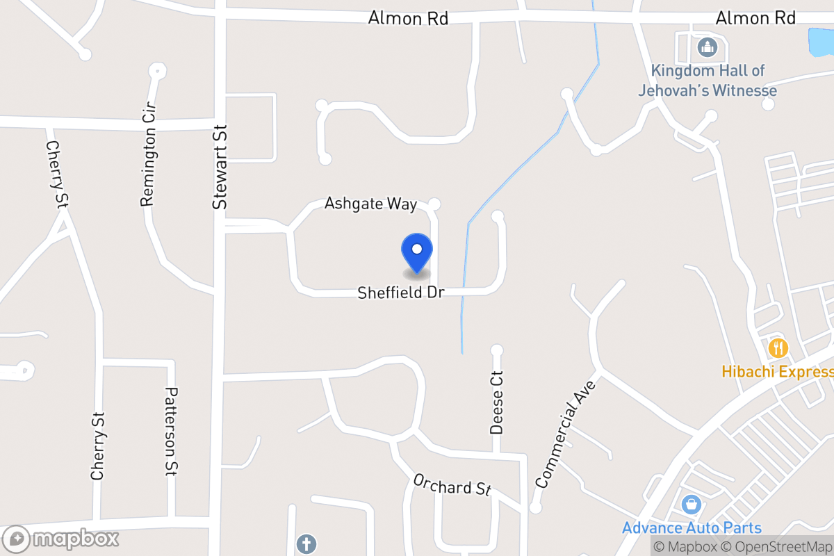 Map of 140 Ashgate Way