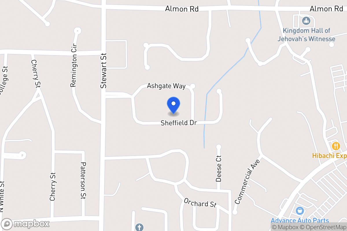 Map of 127 Sheffield Dr