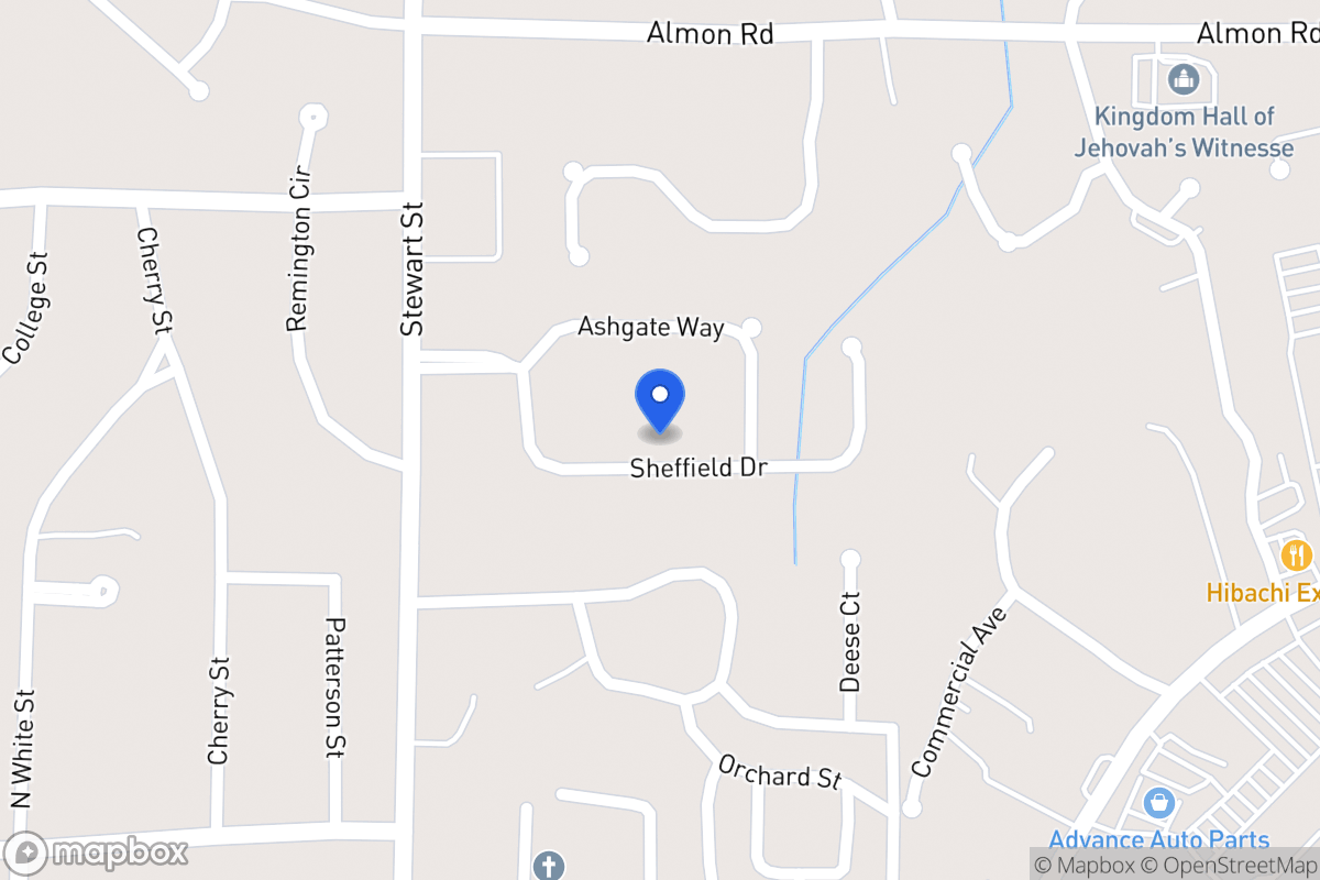 Map of 125 Sheffield Dr