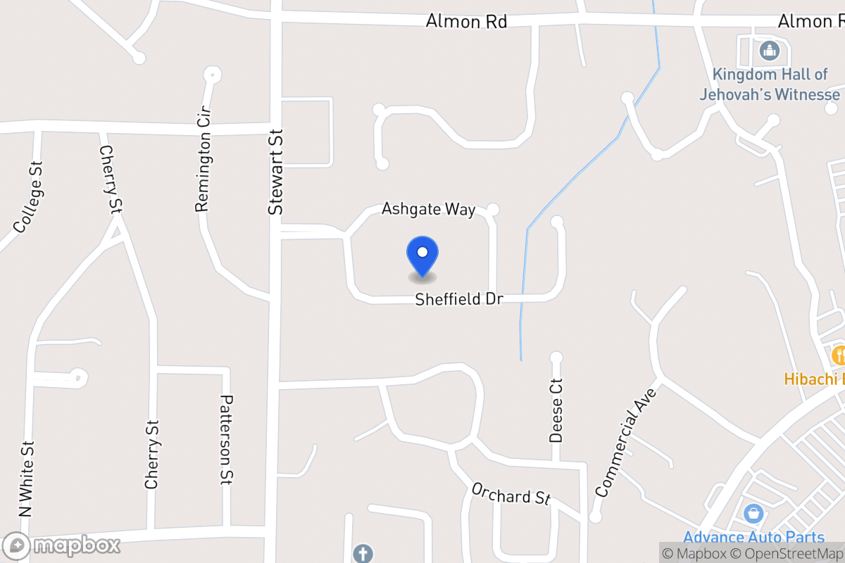 Map of 123 Sheffield Dr