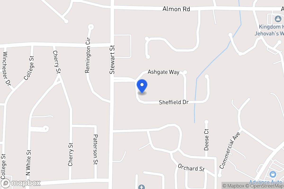 Map of 105 Sheffield Dr