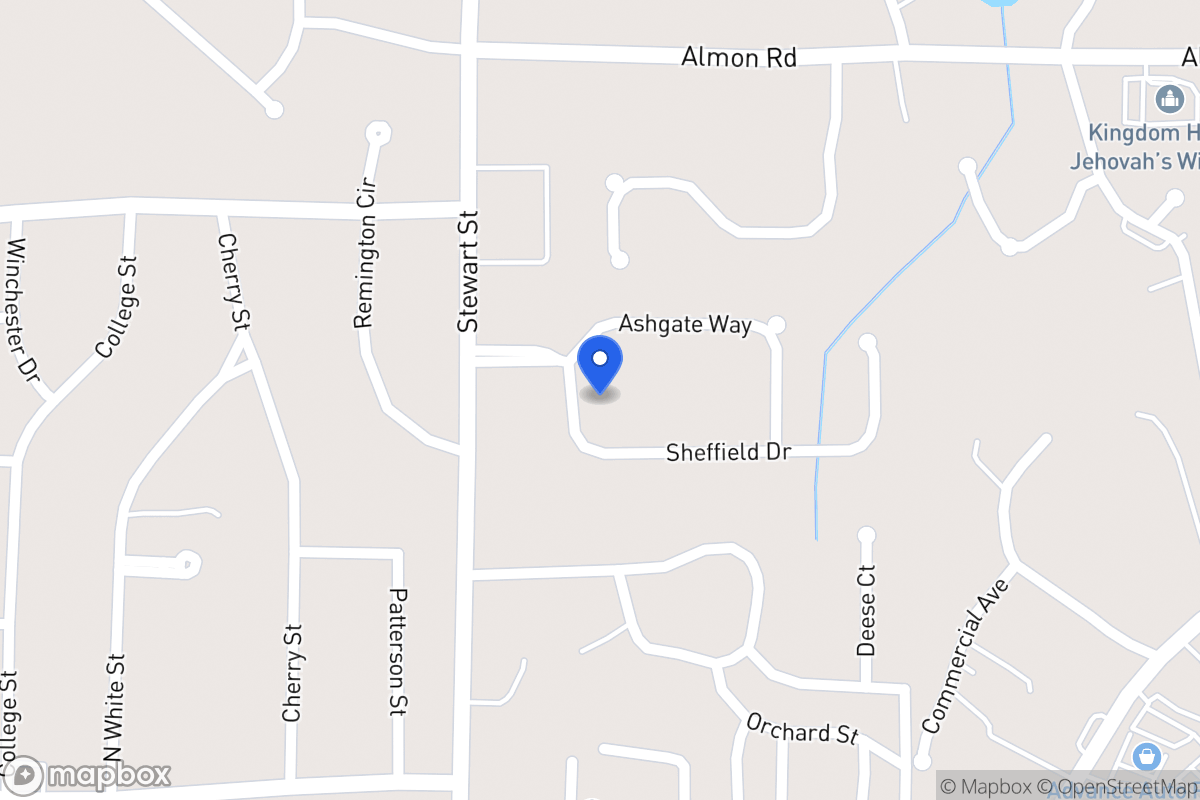 Map of 103 Sheffield Dr