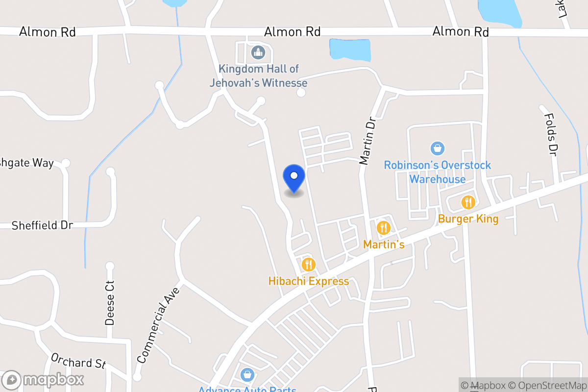 Map of 109 Corporate Dr